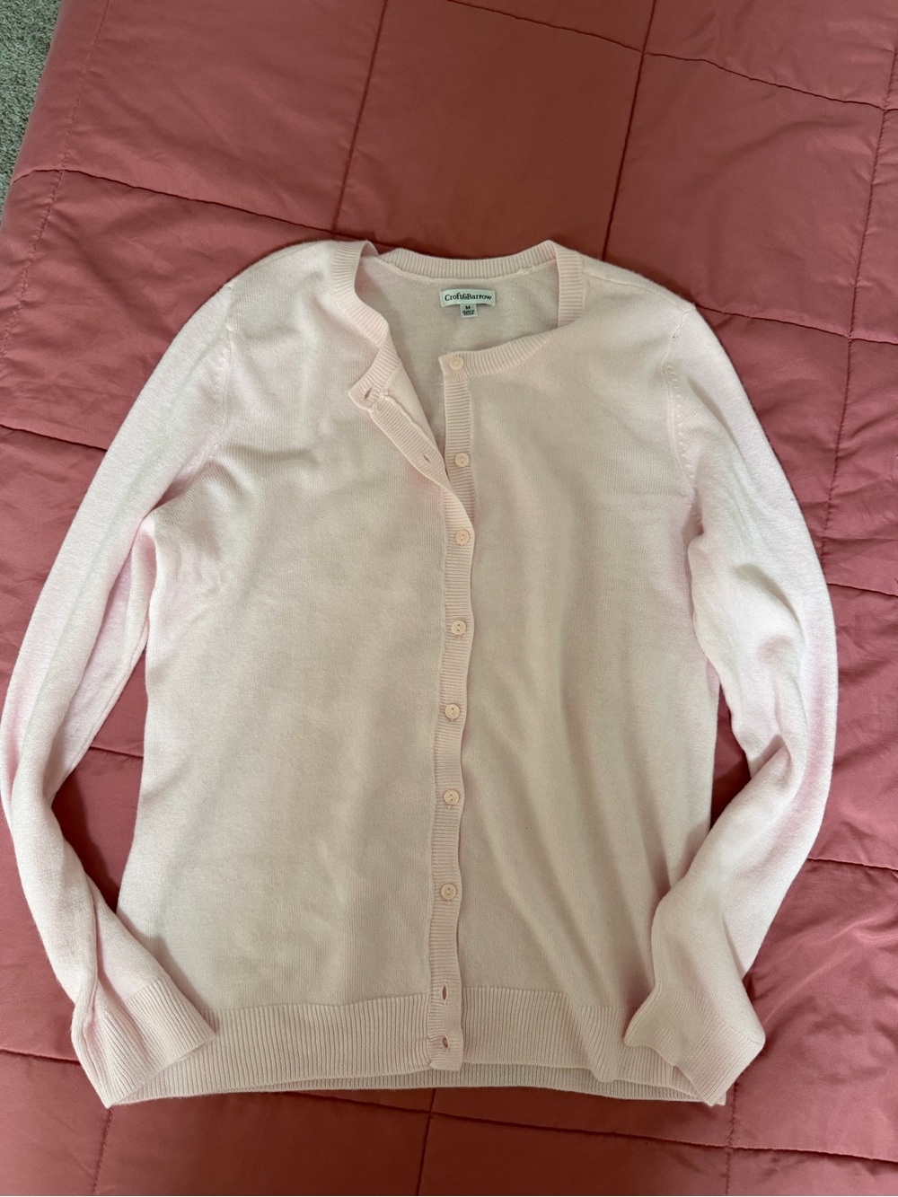 Croft & Barrow pink cardigan